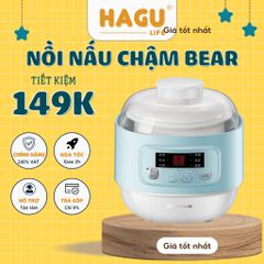 Nồi Nấu Chậm Đa Năng 4in1 Bear DDZ-A08G2 0.8 lít - Hàng Chính Hãng - Bảo Hành 18 Tháng