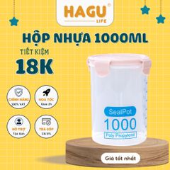 Hộp Nhựa Đựng Thực Phẩm, Hộp Đựng Ngũ Cốc Có Vạch Chia Định Mức Tiện Lợi, Có Nắp Đậy Kín, Đảm Bảo, Tiện Lợi