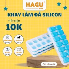 Khay trữ đông đồ ăn dặm Silicon Có Nắp Đậy Kháng Khuẩn Chống Mùi Tủ Lạnh, Khuôn Làm Đá , Làm Thạch Cao Cấp