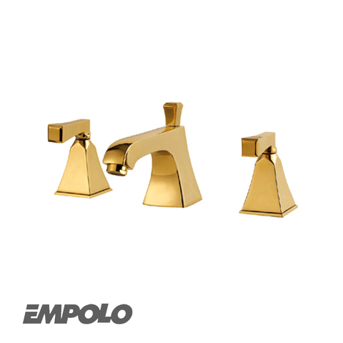 09 123G (3 lỗ) VÒI LAVABO MÀU VÀNG