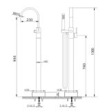 25 3802 Vòi xả bồn tắm