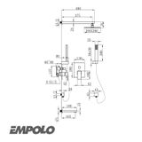 25 4705 SEN TẮM ÂM TƯỜNG