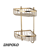 611G KỆ GÓC 2 TẦNG MÀU VÀNG