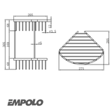 613 KỆ GÓC 2 TẦNG