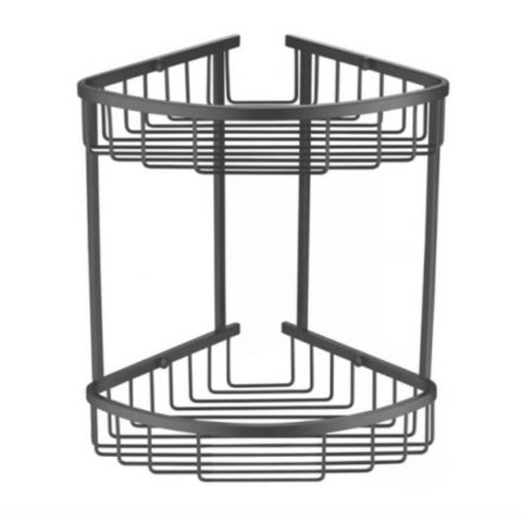 613GM KỆ GÓC 2 TẦNG MÀU XÁM