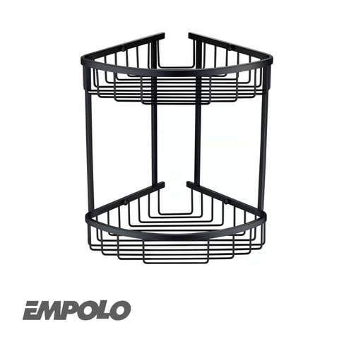 613MB KỆ GÓC 2 TẦNG MÀU ĐEN