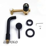 839 1701MB VÒI LAVABO GẮN TƯỜNG MÀU ĐEN