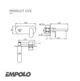 86 1702 VÒI LAVABO ÂM TƯỜNG