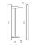 97208 THANH VẮT KHĂN ĐÔI