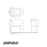 EM 8018 BÀN CẦU MỘT KHỐI