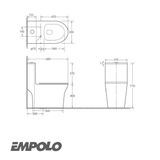 EM 8026 BÀN CẦU MỘT KHỐI