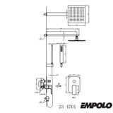 23 4701 SEN TẮM NÓNG LẠNH ÂM TƯỜNG