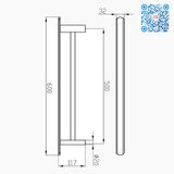 97208BG THANH VẮT KHĂN ĐÔI