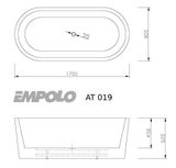 AT 019 BỒN TẮM ĐÚC EMPOLO