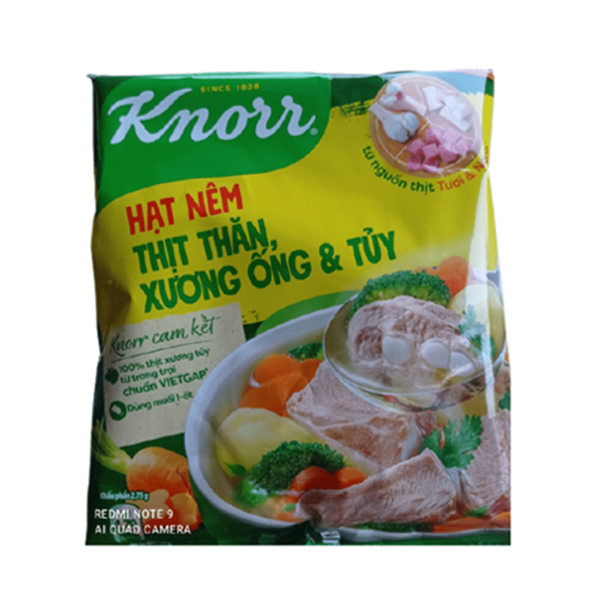  HẠT NÊM KNORR THỊT THĂN XƯƠNG ỐNG TỦY 400G 