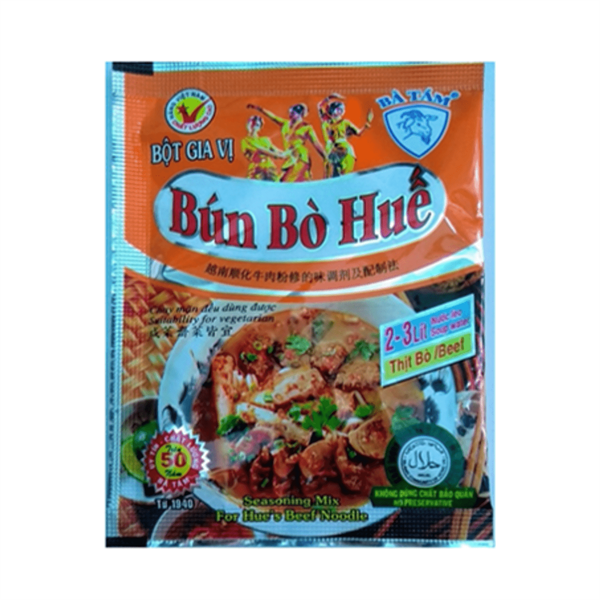  BỘT GIA VỊ BÚN BÒ HUẾ BÀ TÁM 10G 