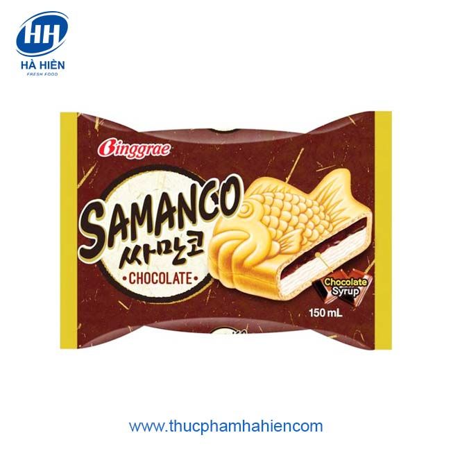  KEM SAMANCO CHOCOLATE HIỆU BINGGRAE 150ML 