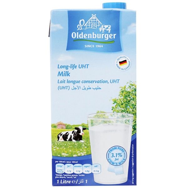  SỮA TƯƠI NGUYÊN KEM ĐỨC OLDENBURGER 1L 