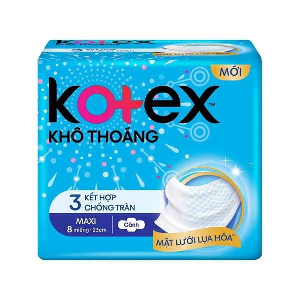  KOTEX MAXI KHÔ THOÁNG DÀY 8M 