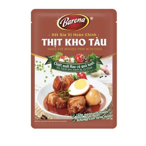  XỐT GIA VỊ THỊT KHO TÀU BARONA 80G 