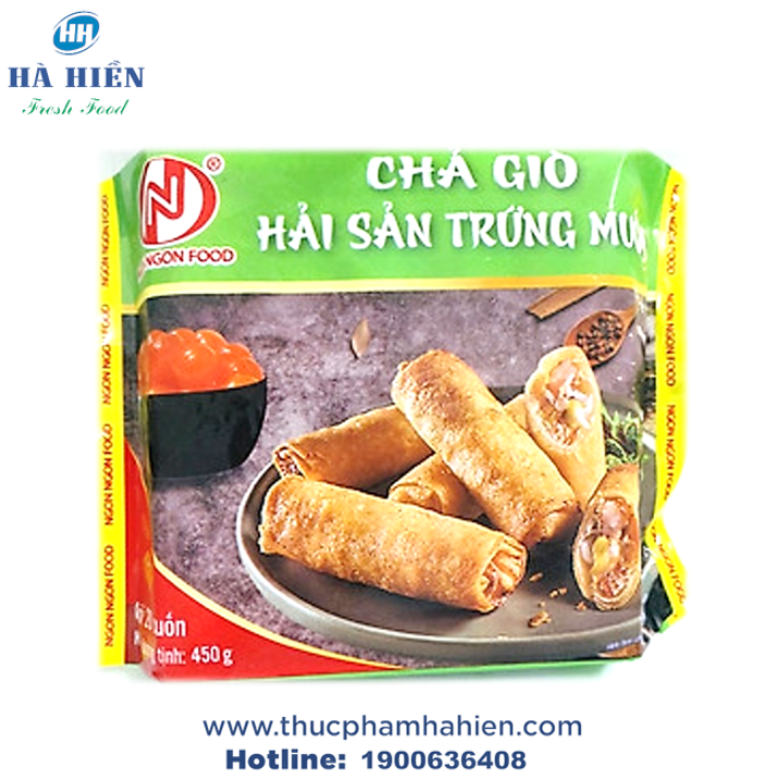  CHẢ GIÒ HẢI SẢN TRỨNG MUỐI NGON NGON 450G 