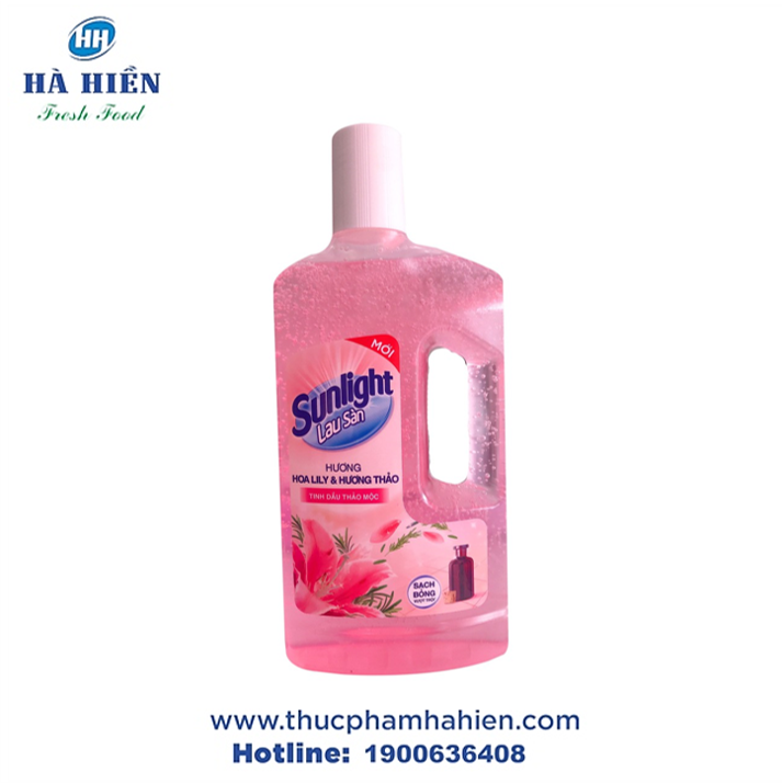  NƯỚC LAU SÀN SUNLIGHT HOA LILY TINH DẦU HƯƠNG THẢO 1KG 