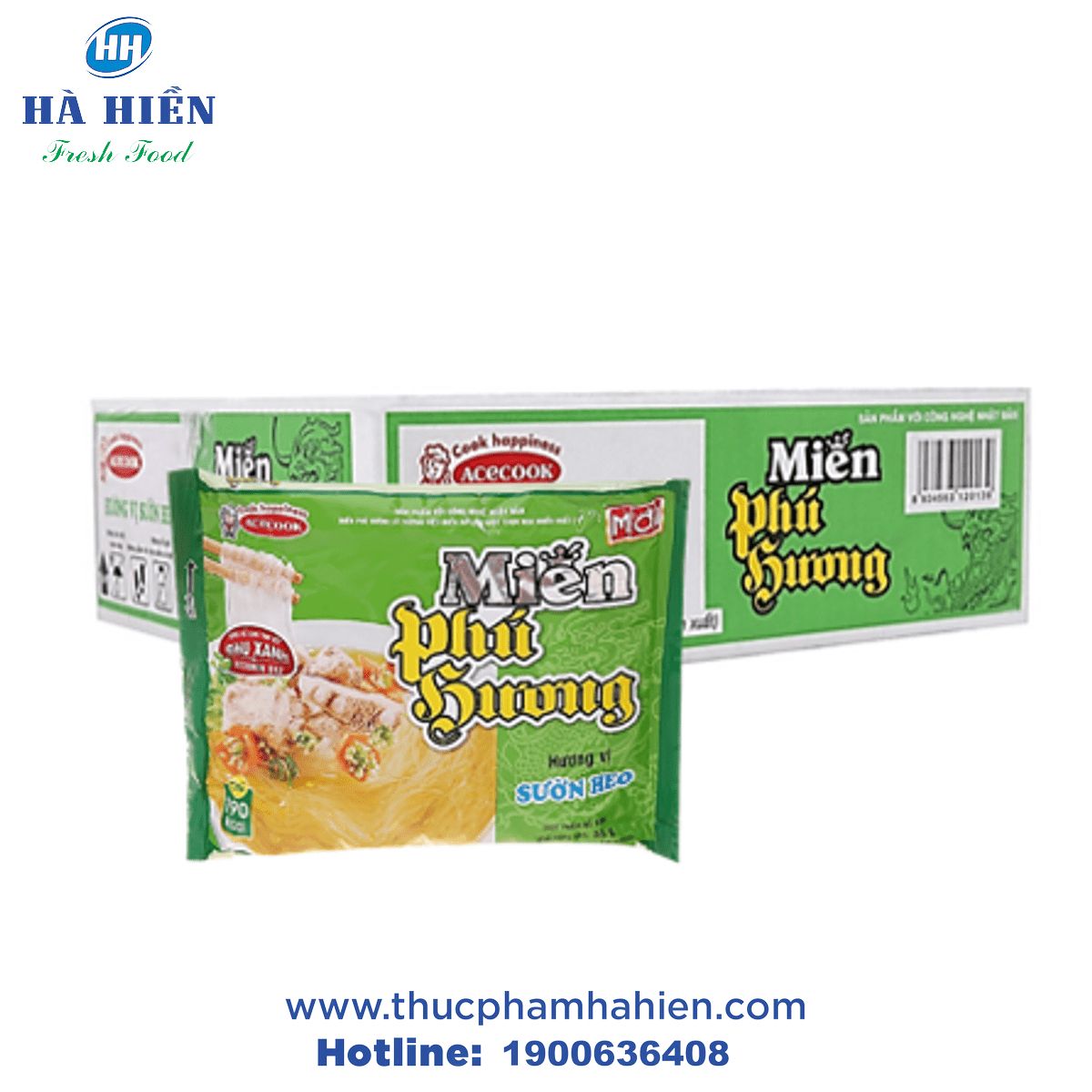  MIẾN PHÚ HƯƠNG VỊ SƯỜN HEO – THÙNG 24 GÓI 