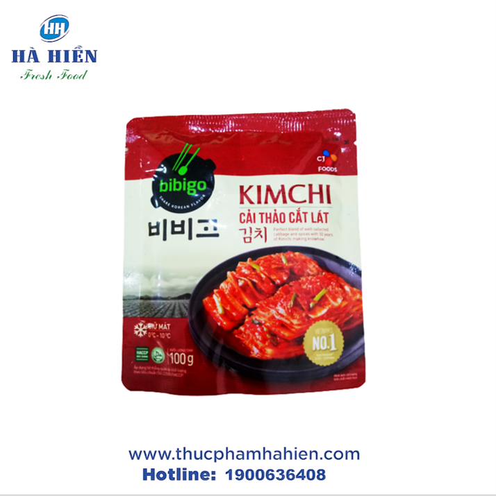  KIM CHI CẢI THẢO CẮT LÁT BIBIGO 100G 