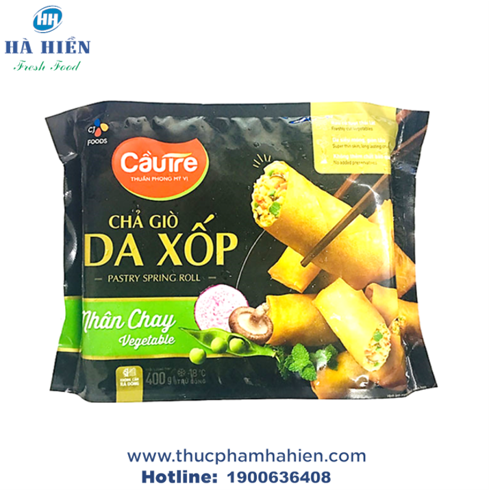  CHẢ GIÒ DA XỐP CHAY CẦU TRE 400G 