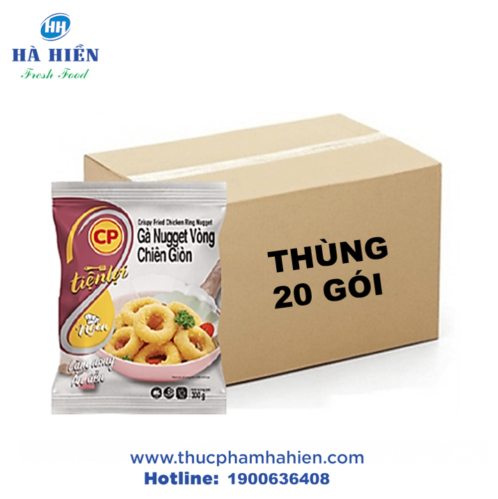  GÀ NUGGET VÒNG CHIÊN GIÒN 300G – THÙNG 20 GÓI 