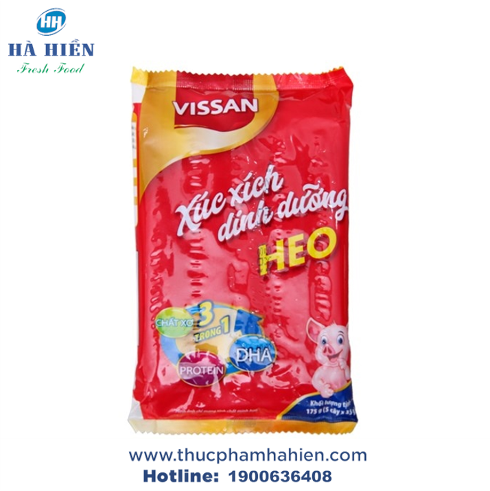  XÚC XÍCH DINH DƯỠNG THỊT HEO VISSAN 160G 