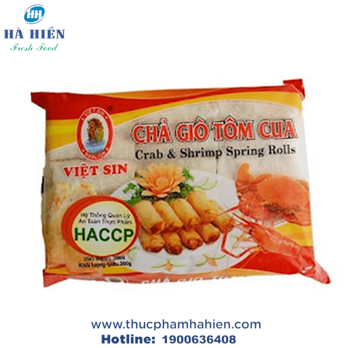  CHẢ GIÒ TÔM CUA VIỆT SIN 500G 