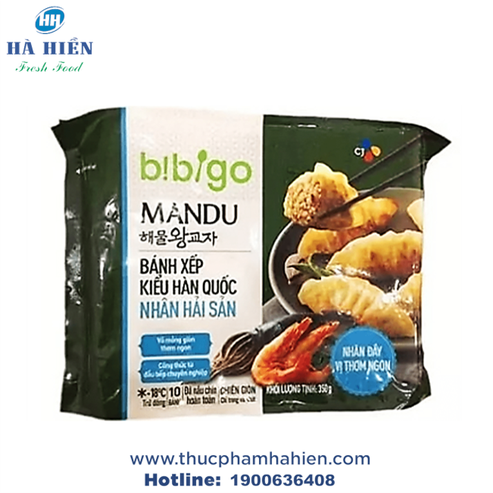  BÁNH MANDU HẢI SẢN BIBIGO CẦU TRE 350G 