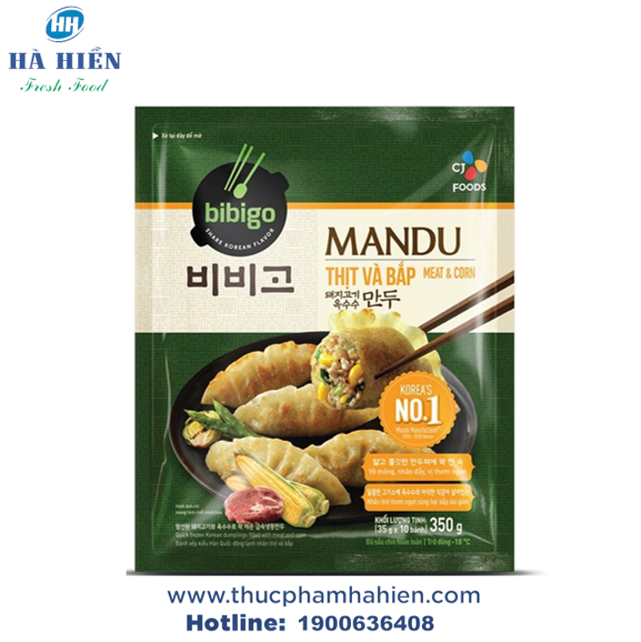  BÁNH XẾP MANDU NHÂN THỊT VÀ BẮP CẦU TRE 350G 