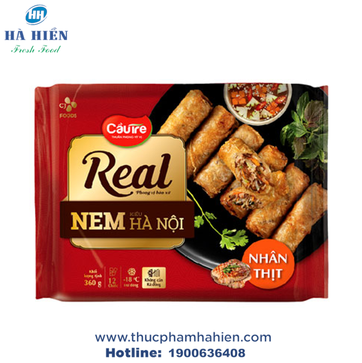  CHẢ NEM REAL KIỂU HÀ NỘI NHÂN THỊT CẦU TRE 360G 