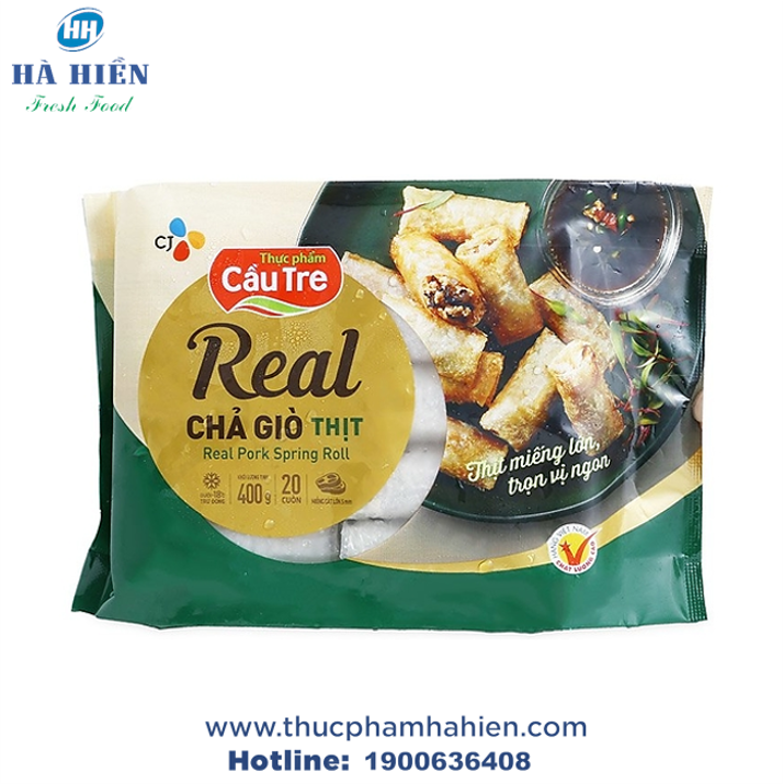  CHẢ GIÒ REAL THỊT CẦU TRE 400G 