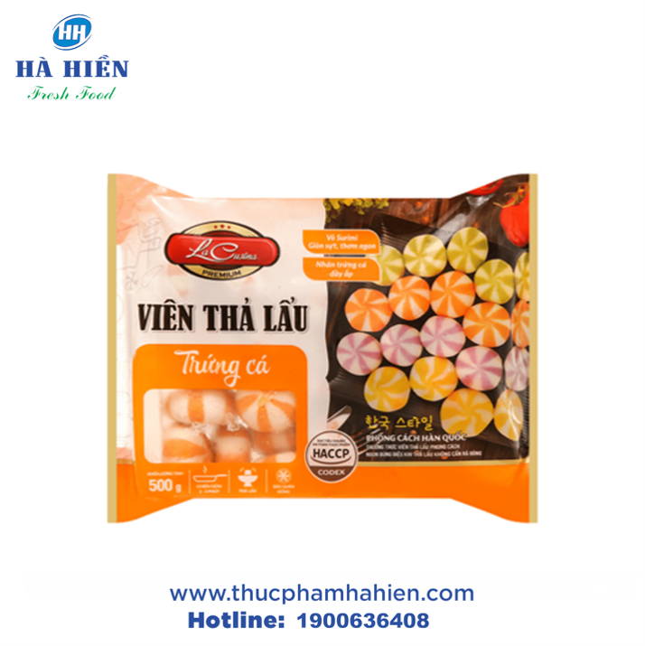  VIÊN THẢ LẨU TRỨNG CÁ LACUSINA 500G 