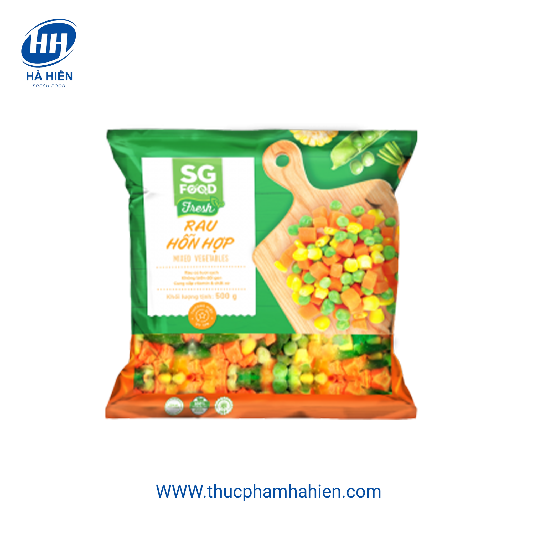  RAU CỦ HỖN HỢP ĐÔNG LẠNH YÊU THƯƠNG FOODS 1KG 