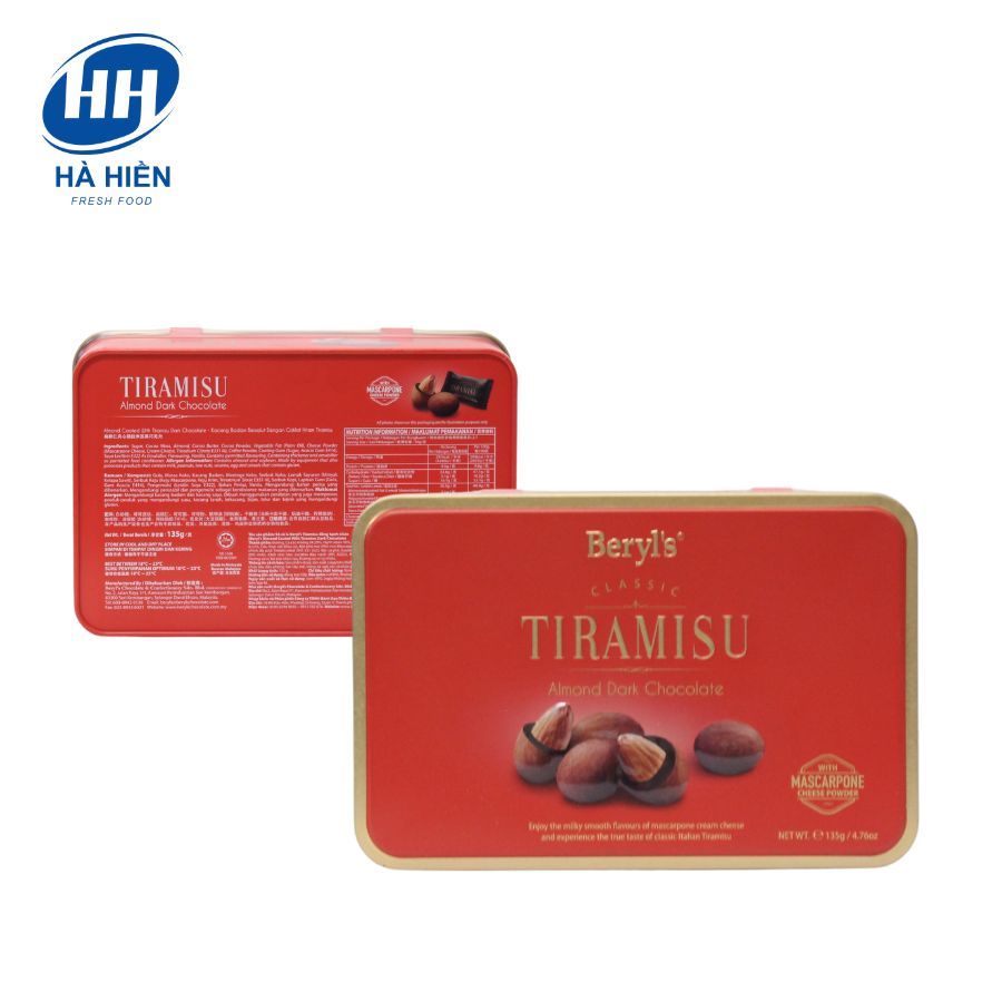  SOCOLA TIRAMISU ALMOND DARK BERYL'S 135G 