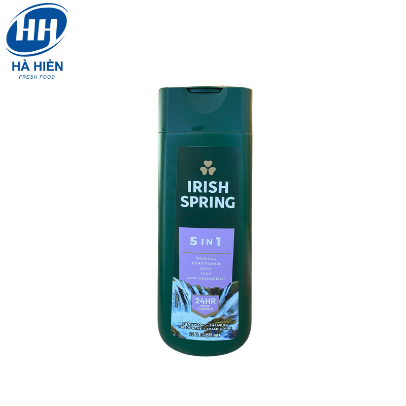  SỮA TẮM GỘI XẢ IRISH SPRING 5 IN 1 USA 591ML 