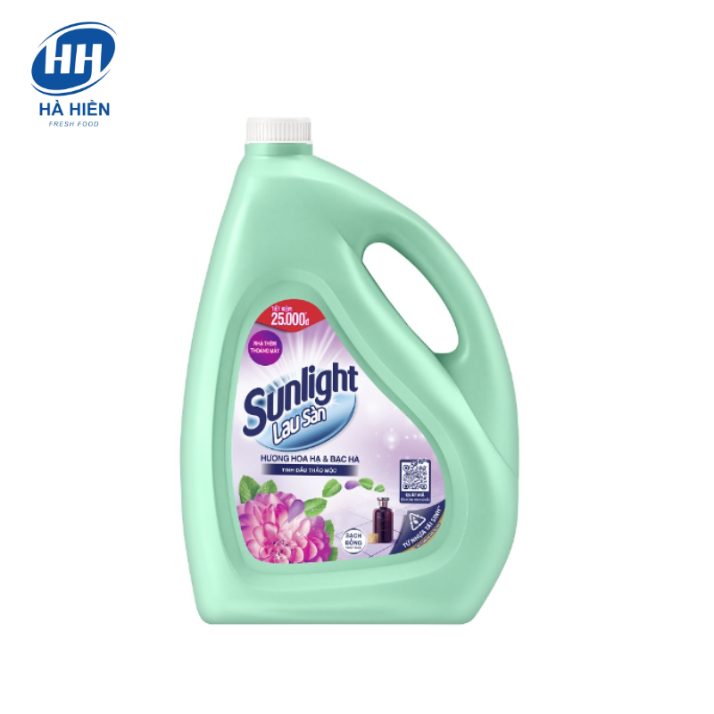  NƯỚC LAU SÀN SUNLIGHT TINH DẦU THẢO MỘC HƯƠNG HOA HẠ BẠC HÀ 3.6KG 