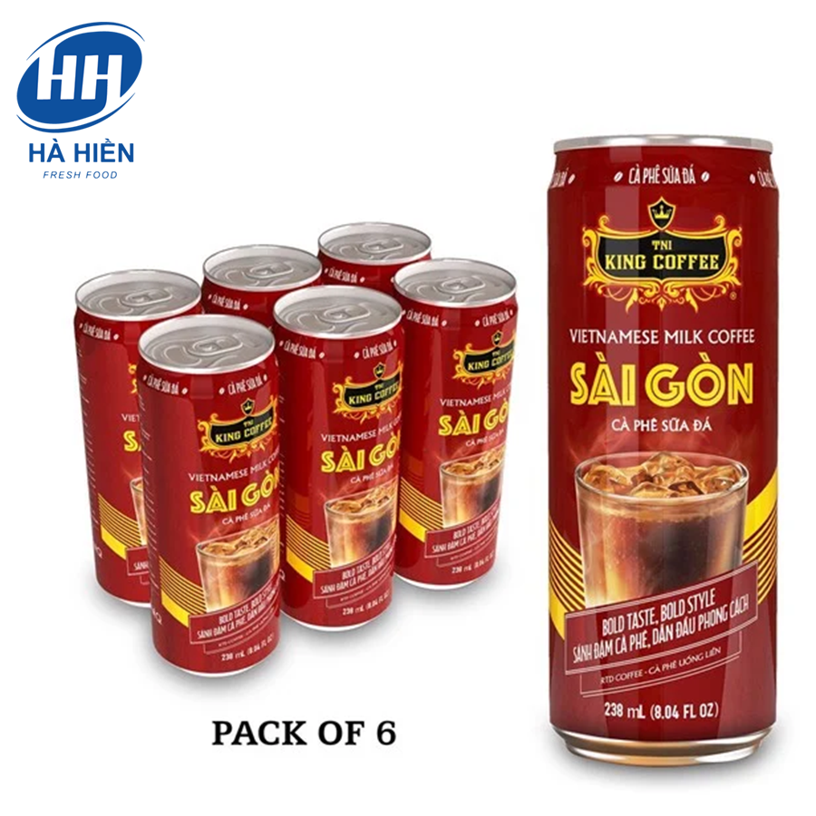  CAFE SỮA ĐÁ SÀI GÒN 238ML (6 LON) 