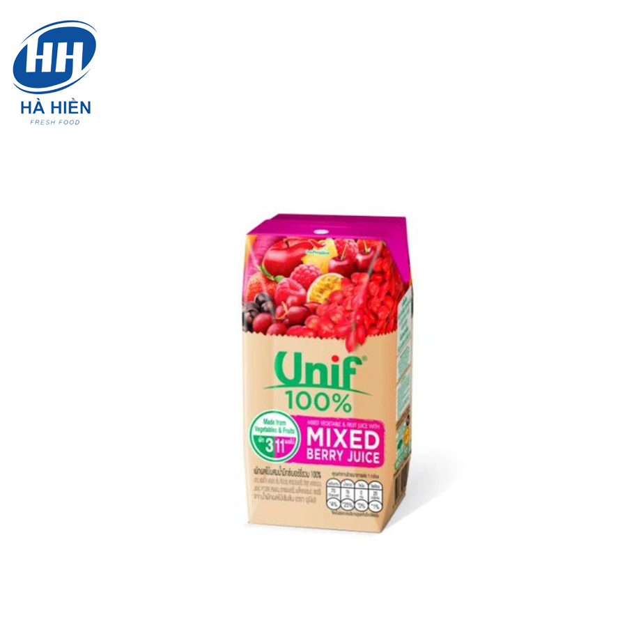  NƯỚC ÉP RAU CỦ QUẢ MIXED BERRY UNIF 200ML 