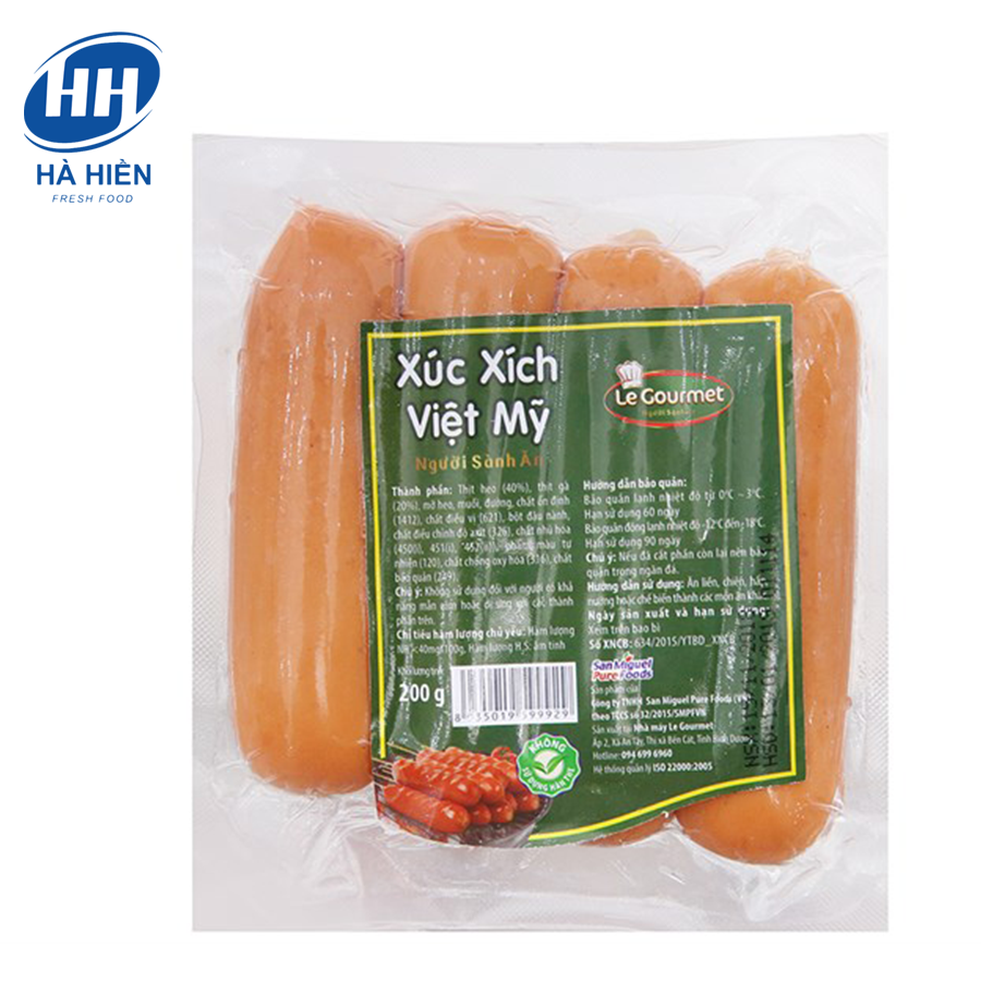  XÚC XÍCH VIỆT MỸ ( LE GOURMET ) 200G 