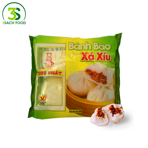 Bánh Bao Nhân Thịt Heo Trứng Muối Thọ Phát (170Gr/Cái) – 3Sach Food