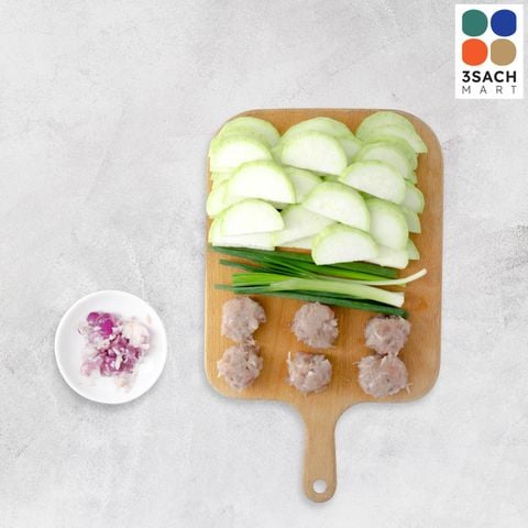  [RTC] Canh Bầu Nấu Chả Tôm (Khay 420g) 