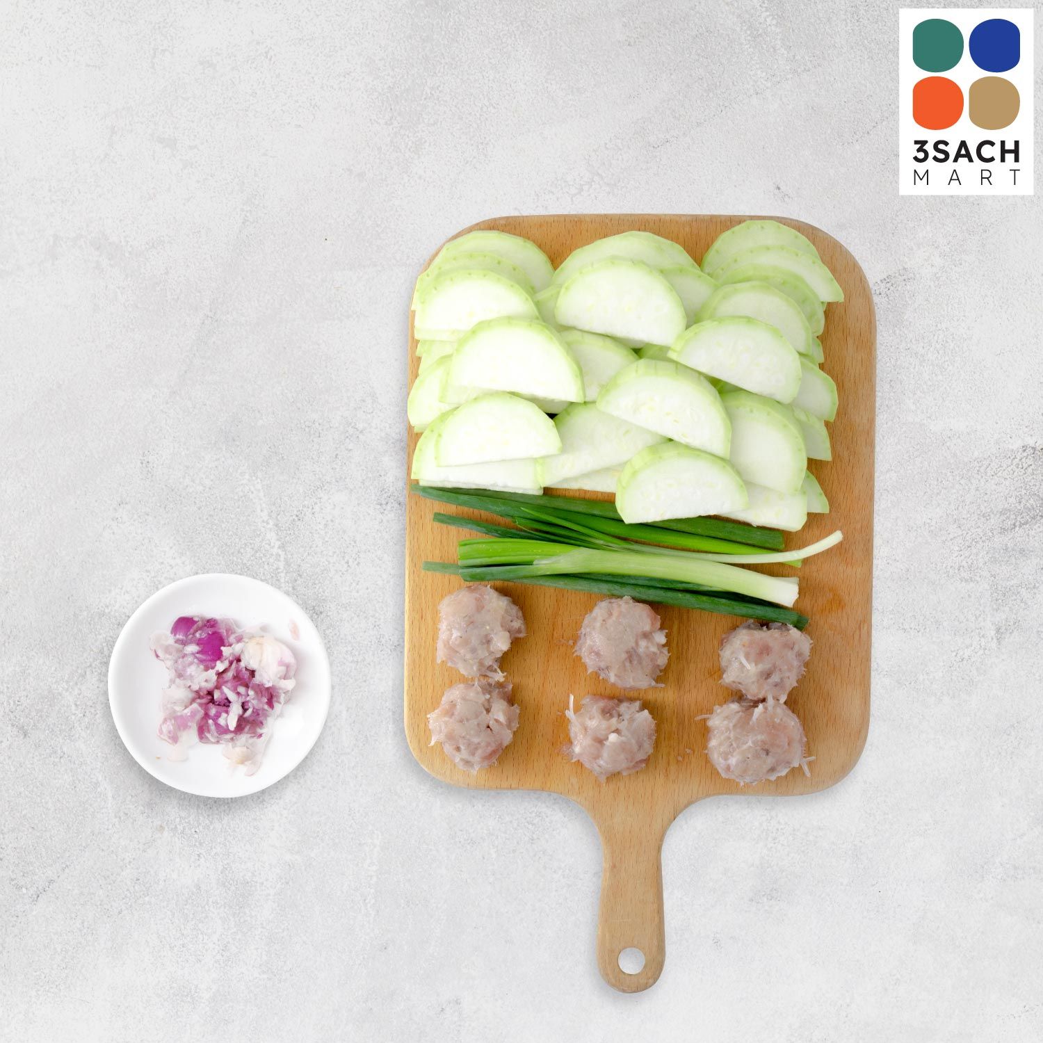  [RTC] Canh Bầu Nấu Chả Tôm (Khay 420g) 