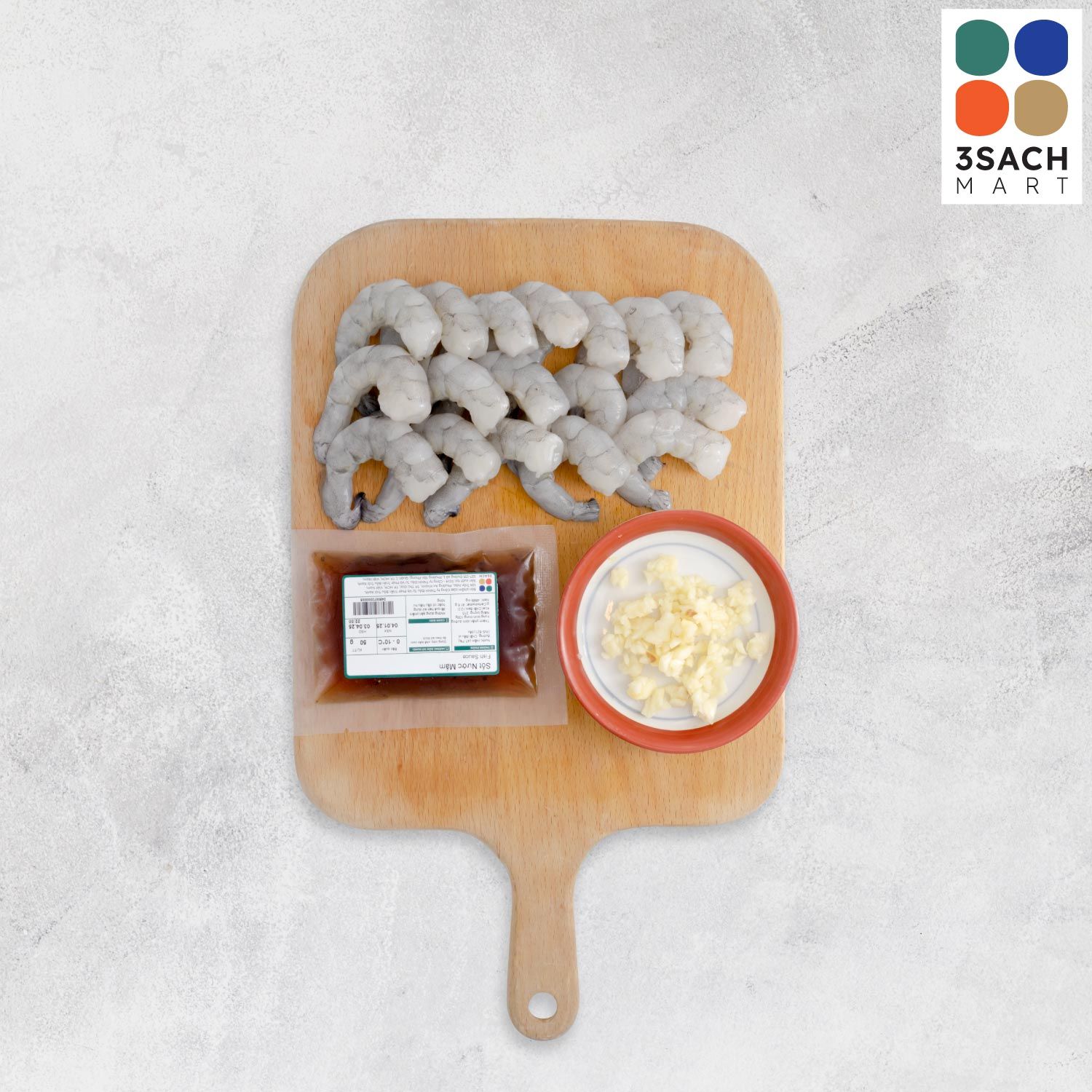  [RTC] Tôm Lột Sốt Nước Mắm (Khay 250g) 