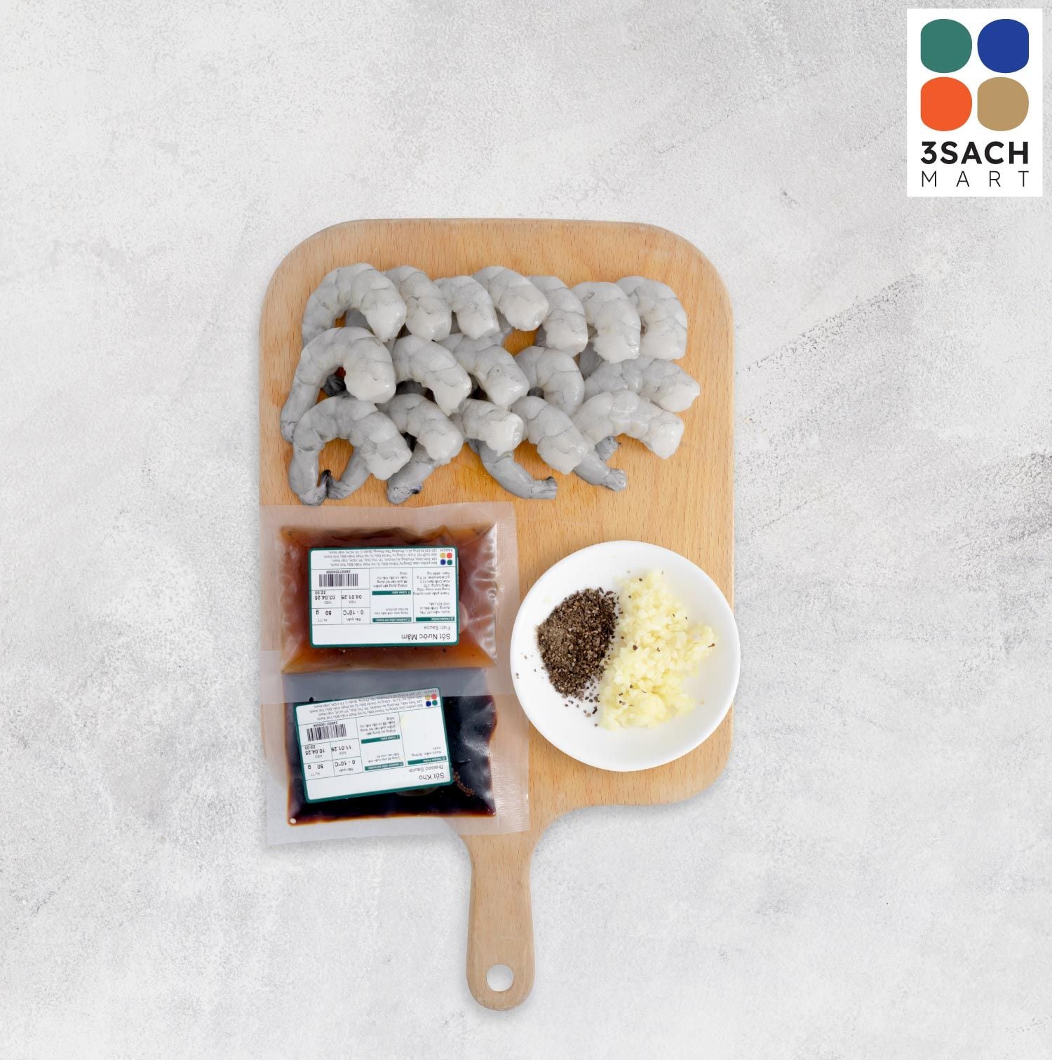  [RTC] Tôm Rim Tiêu (Khay 250g) 