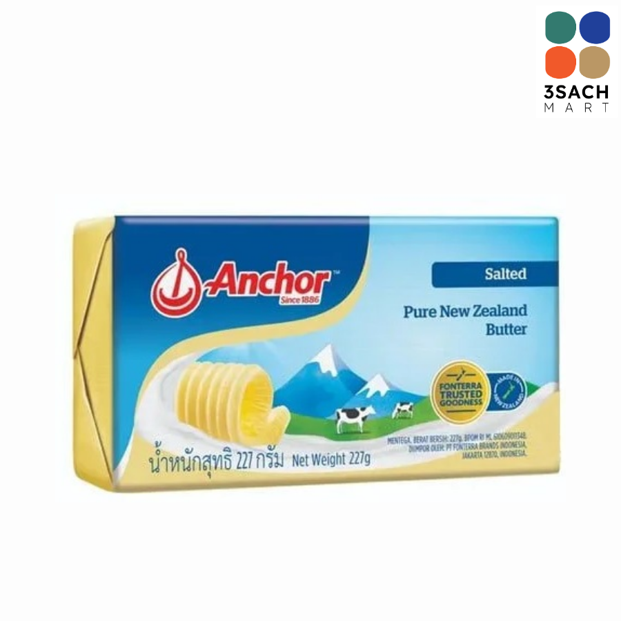  Bơ Mặn Anchor (Miếng 200g) 